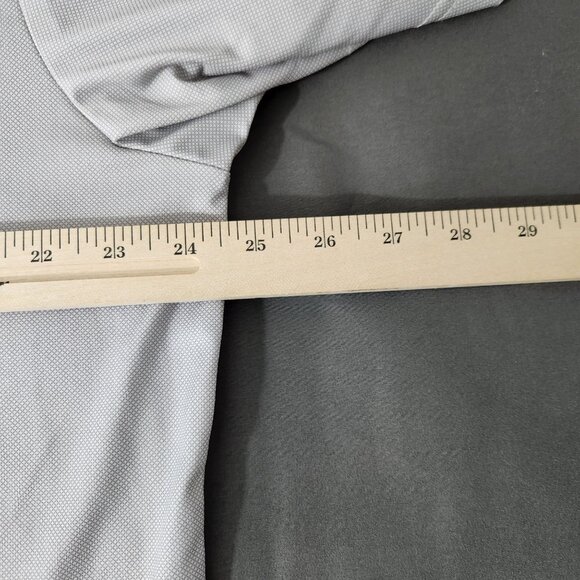 Mizzen+Main Shirt Men's Extra Large Short Sleeve Polo Top Gray - Picture 9 of 14